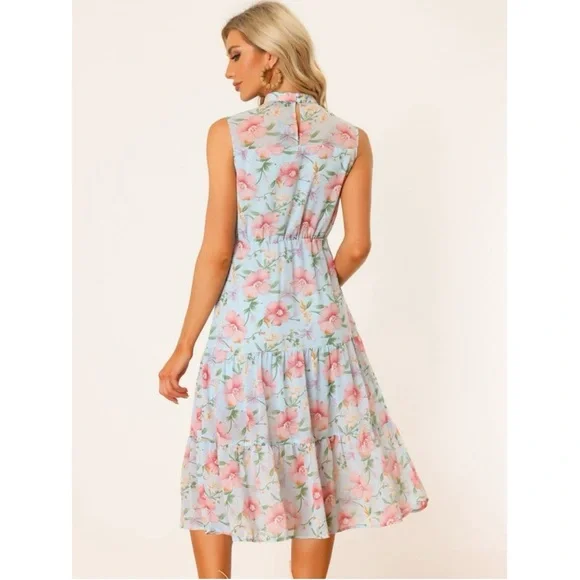 🌸SUPER SALE FLORAL MIDI DRESS - Picture 3 of 10